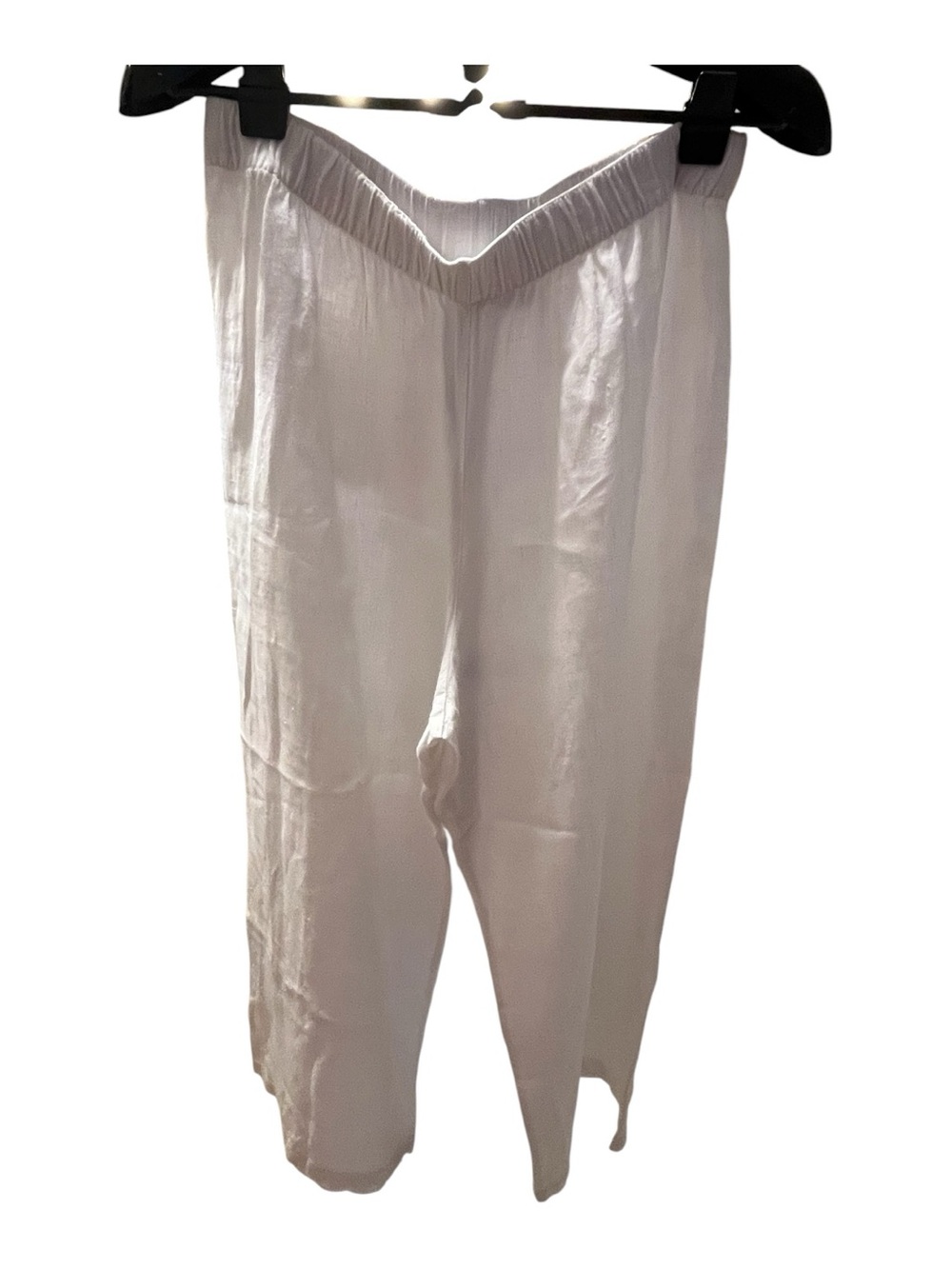 Chico's White Wide-Leg Cropped Pants